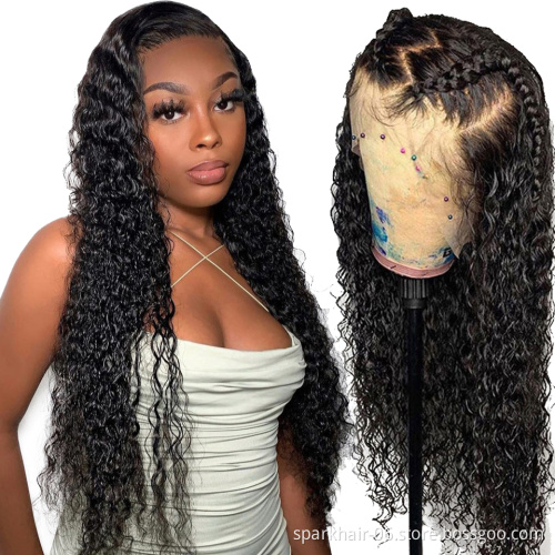 Wholesale cheap curly hd full lace human hair wig vendor,short deep wave brazilian human hair full lace wig for black women